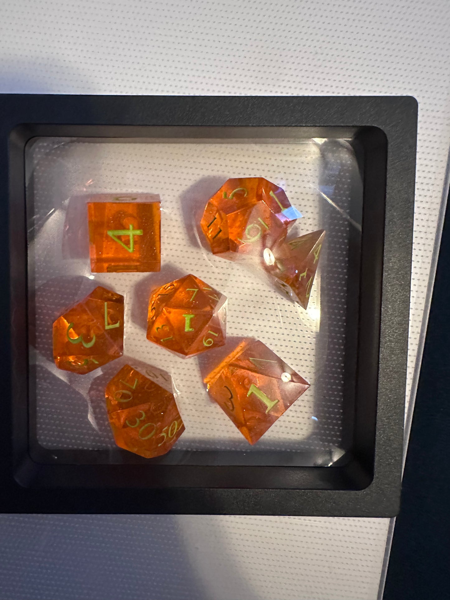 Orange dice