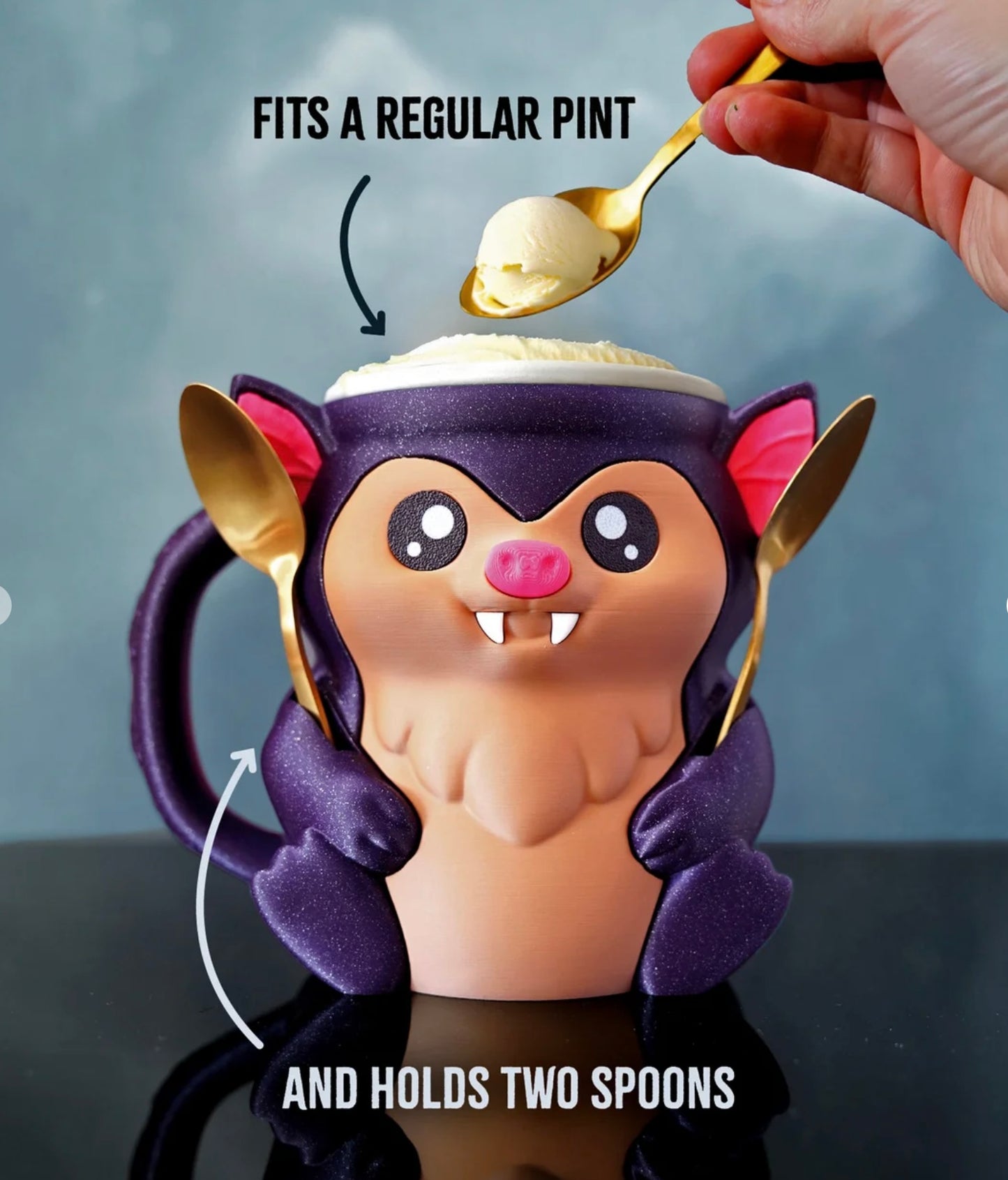 Bat Ice Cream Holder