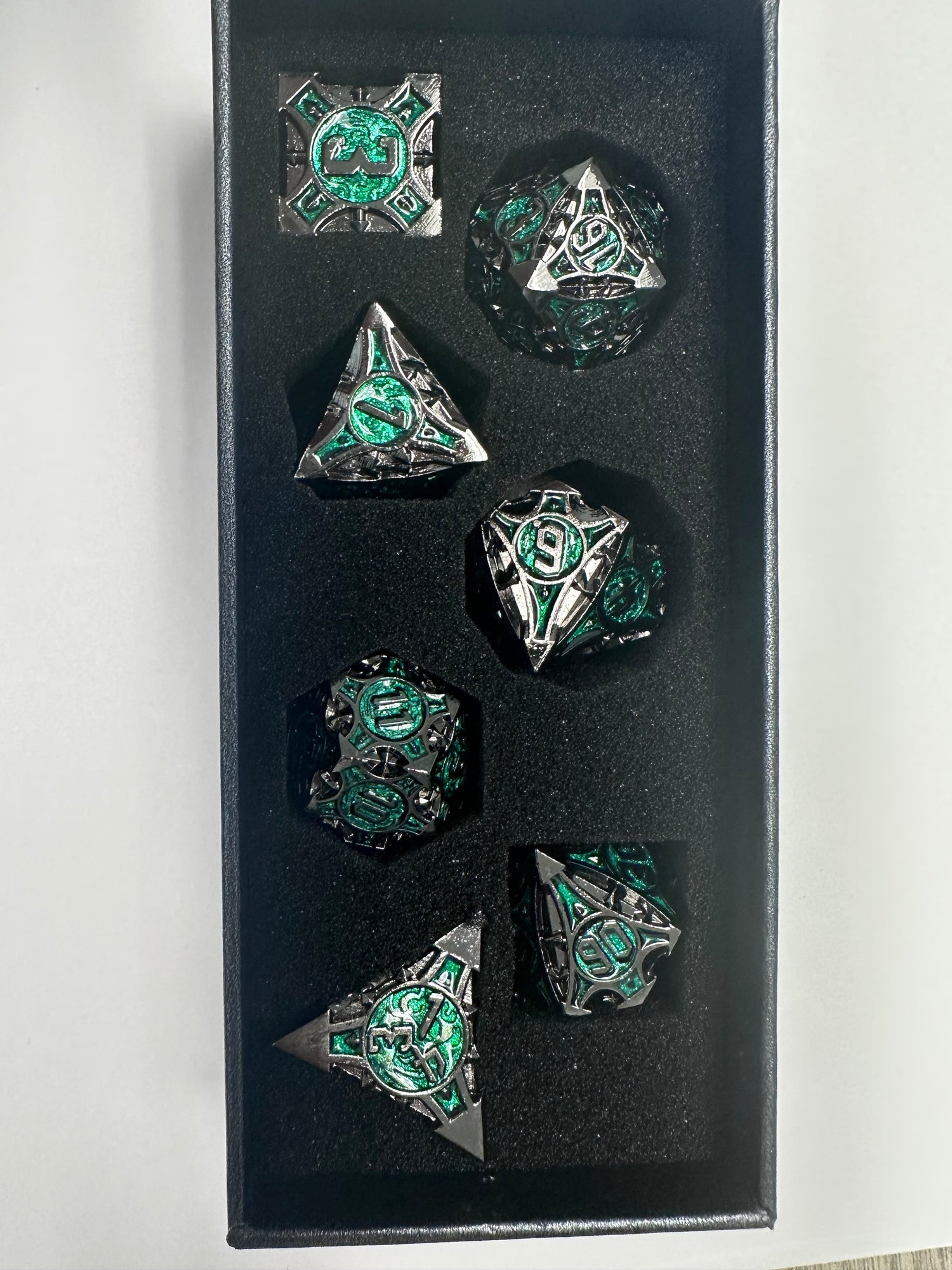 Gemstone, Liquid Core, and Metal Dice