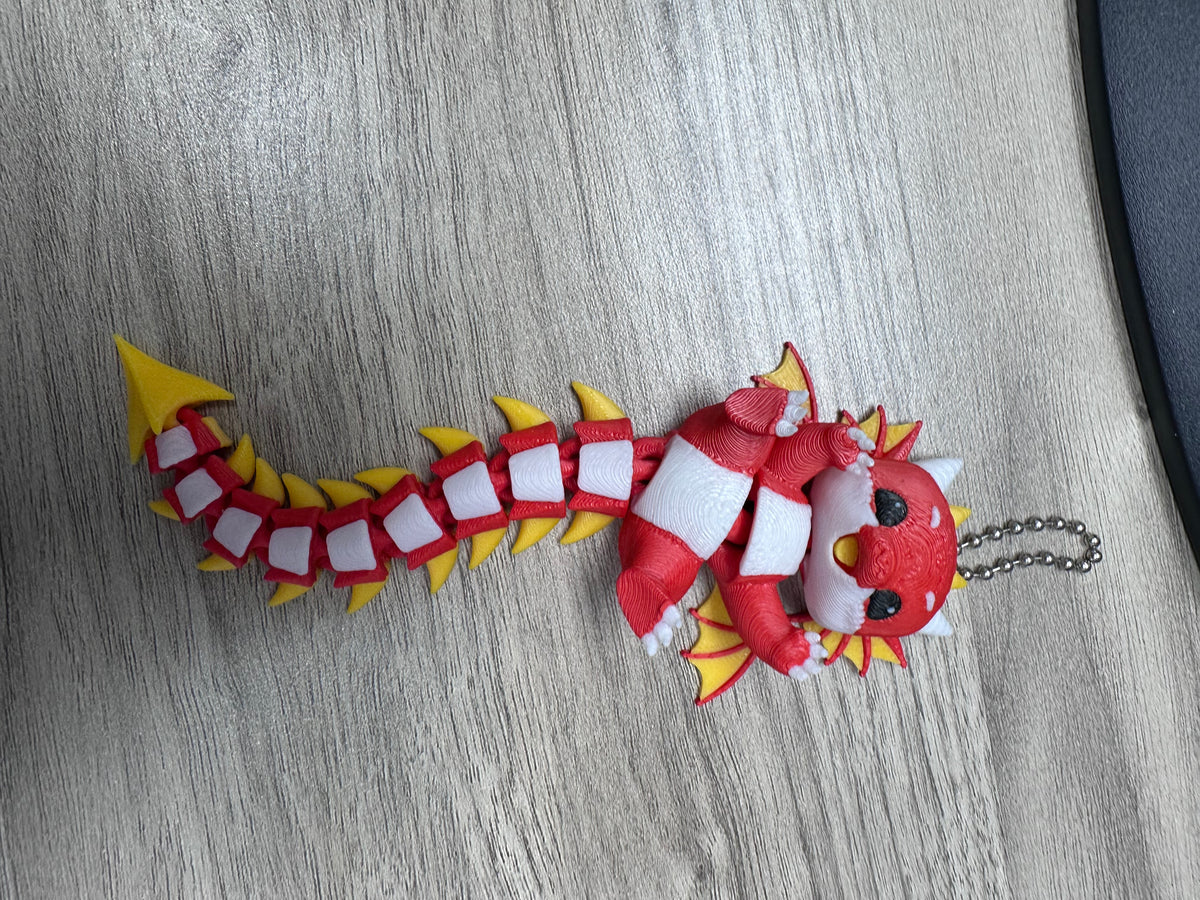 Dragon Fluffy Tails Keychains