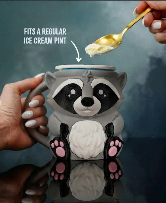 Racoon Ice Cream Holder