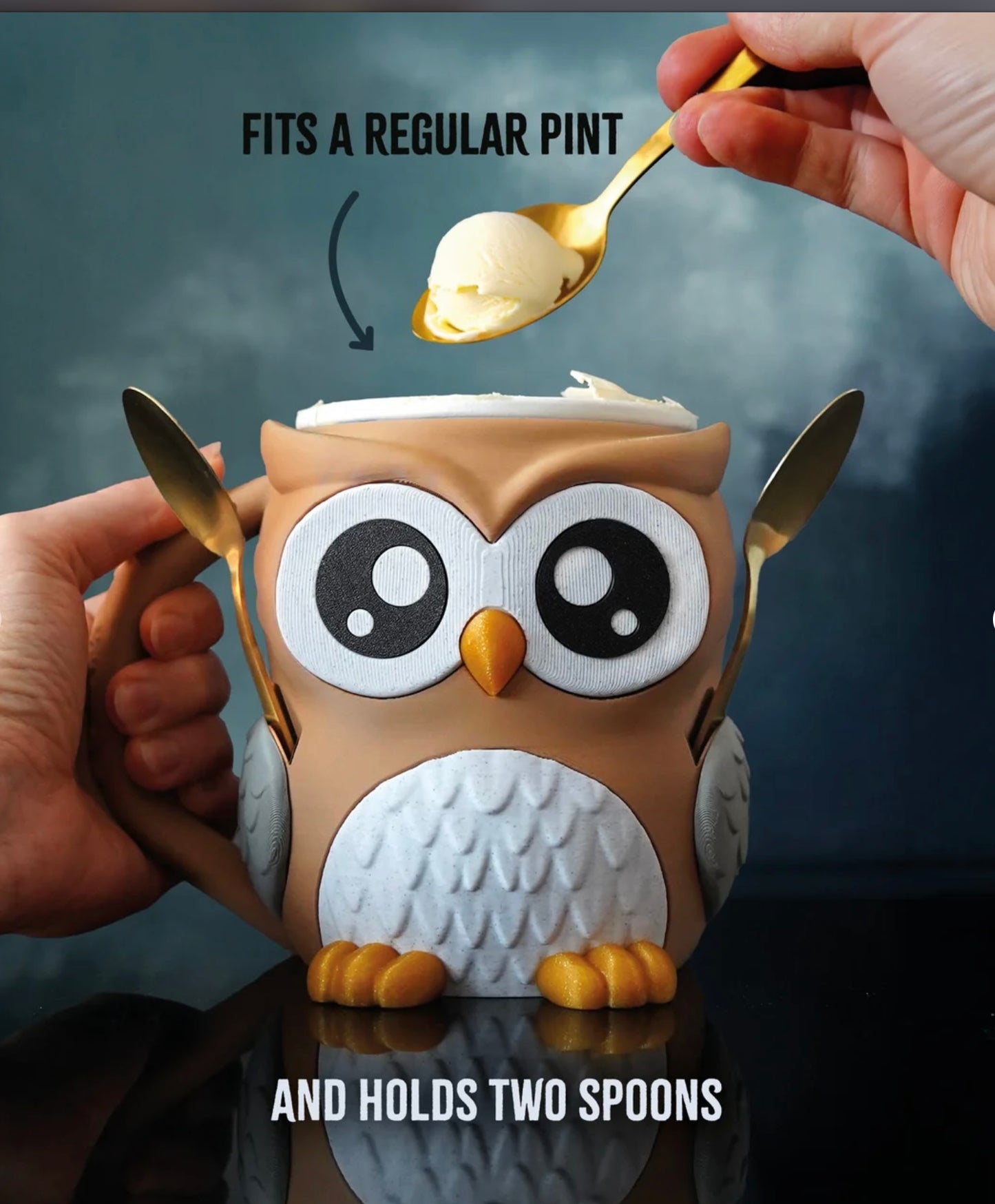 Owl Ice Cream Holder