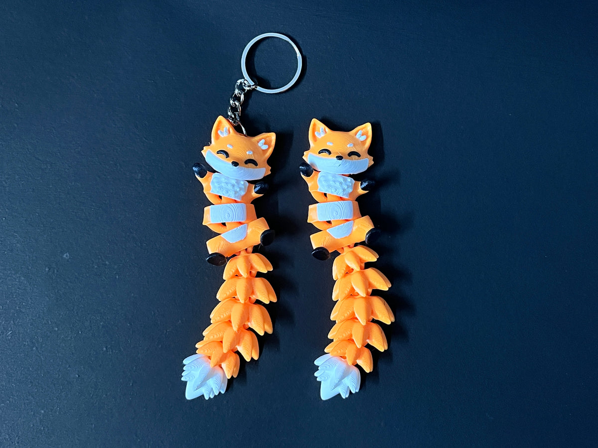 Fox Fluffy Tails Keychains